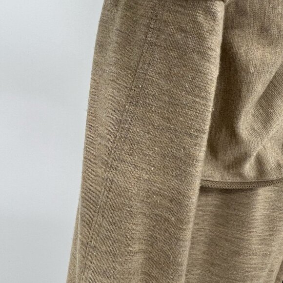 St. John Spa Beige Zip Up Cowl Neck Lightweight Jacket L Lounge Leisure Beach - Picture 5 of 10